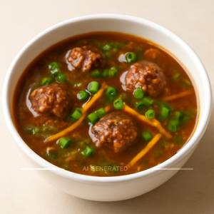 Veg Manchurian Soup