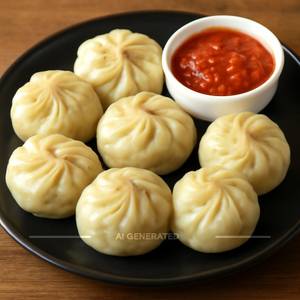 Paneer steamed momos