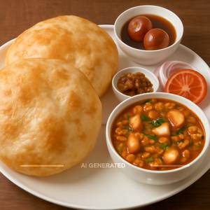 Paneer Chole Bhature ( 2 Nos )