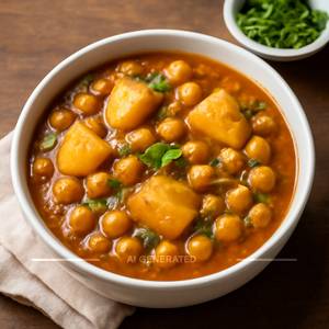 Aloo chhole                                                                                                              