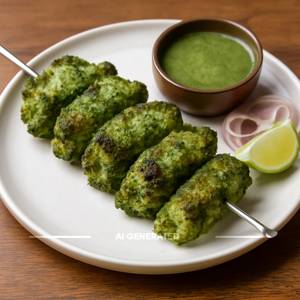 Soya Chaap Haryali Tikka