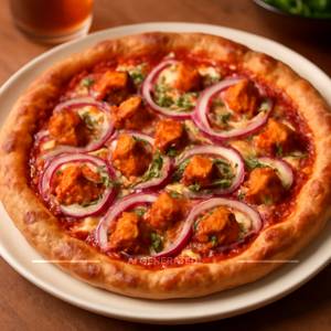 Tandoori onion pizza