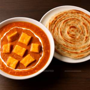 Butter Paneer Masala+lachha Paratha