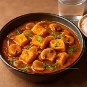 Paneer Mushroom Kadai