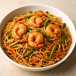 Prawns Hakka Noodles