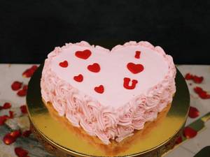 Strawberry Valentine's Cake