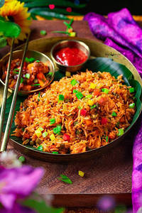 Schezwan Chicken Fried Rice
