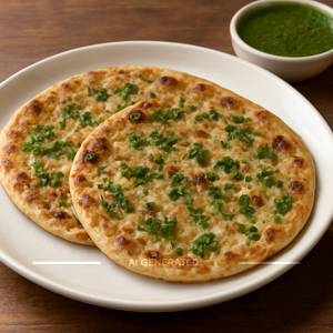 Coriander Garlic Paratha 2Pc