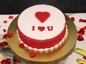 Red Velvet Valentine's Cake