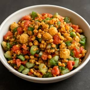 Vegetable chaat salad vrat fasting