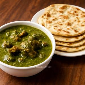 Mutton Green Masala 1 Plate & 5 tandoor Roti                                                                          