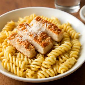 Fusilli parmesan cheese chicken