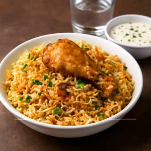 Moradabadi chicken biryani half