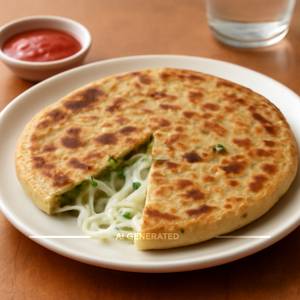 Cheese Capsicum Paratha