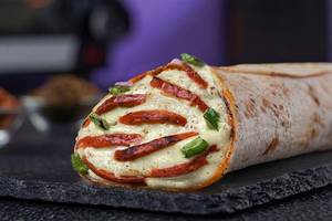 Baked Chicken Pepperoni Pizza Wrap
