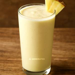 Pineapple shake without ice cream