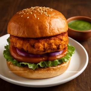Paneer Tikka Burger