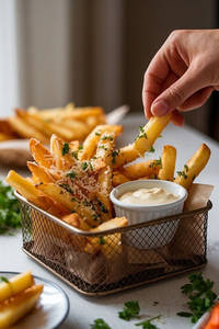 Roasted Garlic And Parmesan Fries