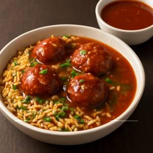 Manchurian Rice With Gravy