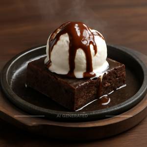 Sizzling Brownie With Ice Cream