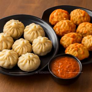 Veg Steam Momos ( 6 Pcs )