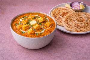 Paneer Butter Masala With 2 Parathas