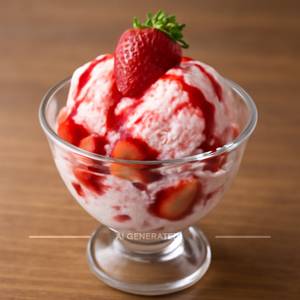 Fresh Strawberry Gotala Sundae Icecream(S)