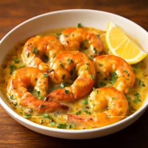 Prawns with Lemon Butter Garlic Sauce