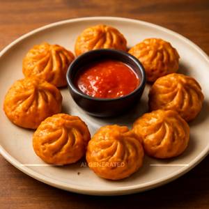 Paneer Schezwan Momos [6 Pieces]