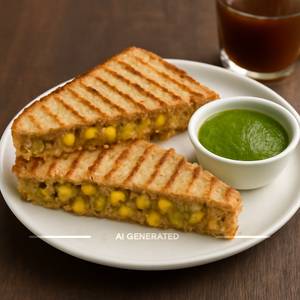 Masala Corn Grilled Sandwich