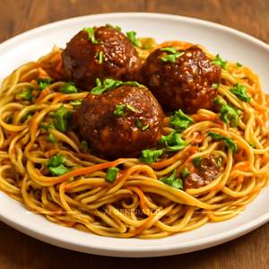 Veg Manchurian Noodles