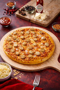 Chicken Sausage Pizza.