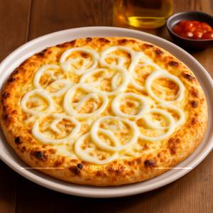 Onion cheese pizza