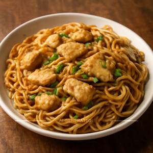 Chicken garlic noodles