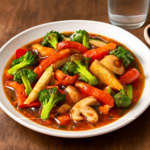 Exotic Vegetables In Hot Garlic Sauce