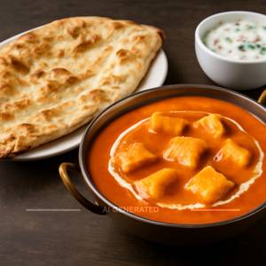 Butter Naan + Butter Paneer Masala half+ Raita                                                                                   