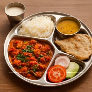 Veg Kolhapuri Thali