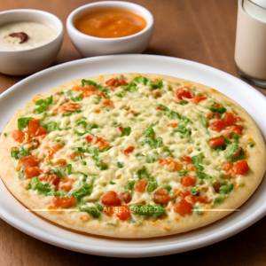Vegetable Cheese Uttapam