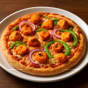 Paneer tikka pizza