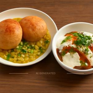 Sev Puri [8 Pieces] With Mango Kulfi Stick