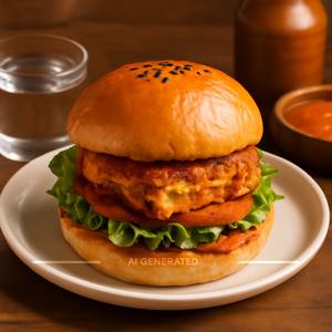 Spicy Paneer Burger