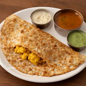 Onion Rava Masala Dosa