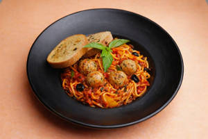 Chicken Meatball Pasta Spaghetti
