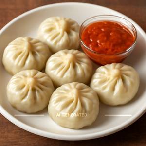 Veg Steam Momos (6 Pcs)