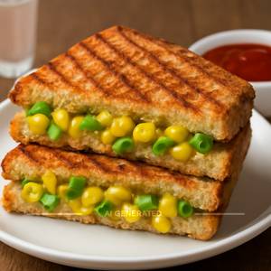 Corn And Capsicum Sandwich
