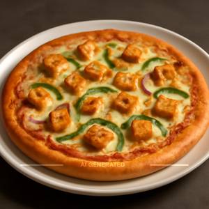 Paneer cheese pizza