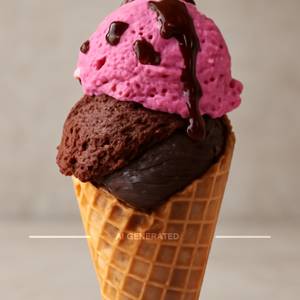 Choco raspberry crush cone