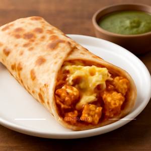 Cheesy Paneer Roll