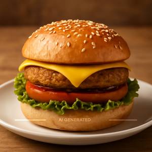 Veg cheese burger