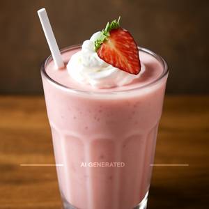 Strawberry milkshake                                                                   